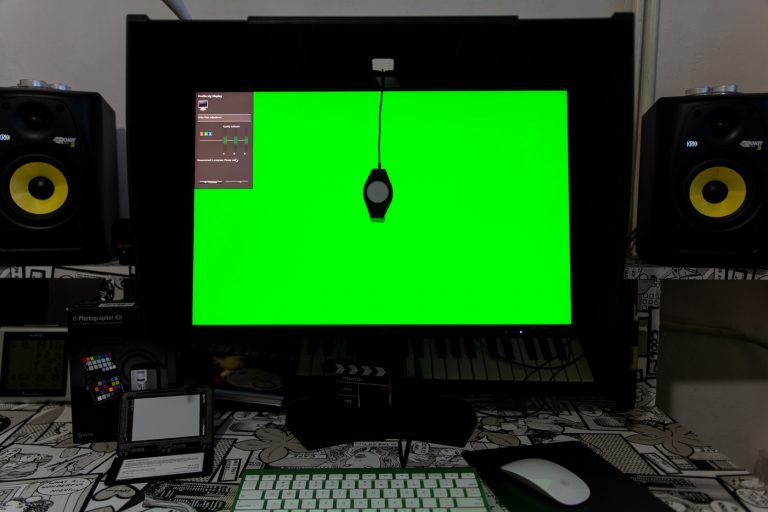 Pomiar składowych RGB dla czystego G