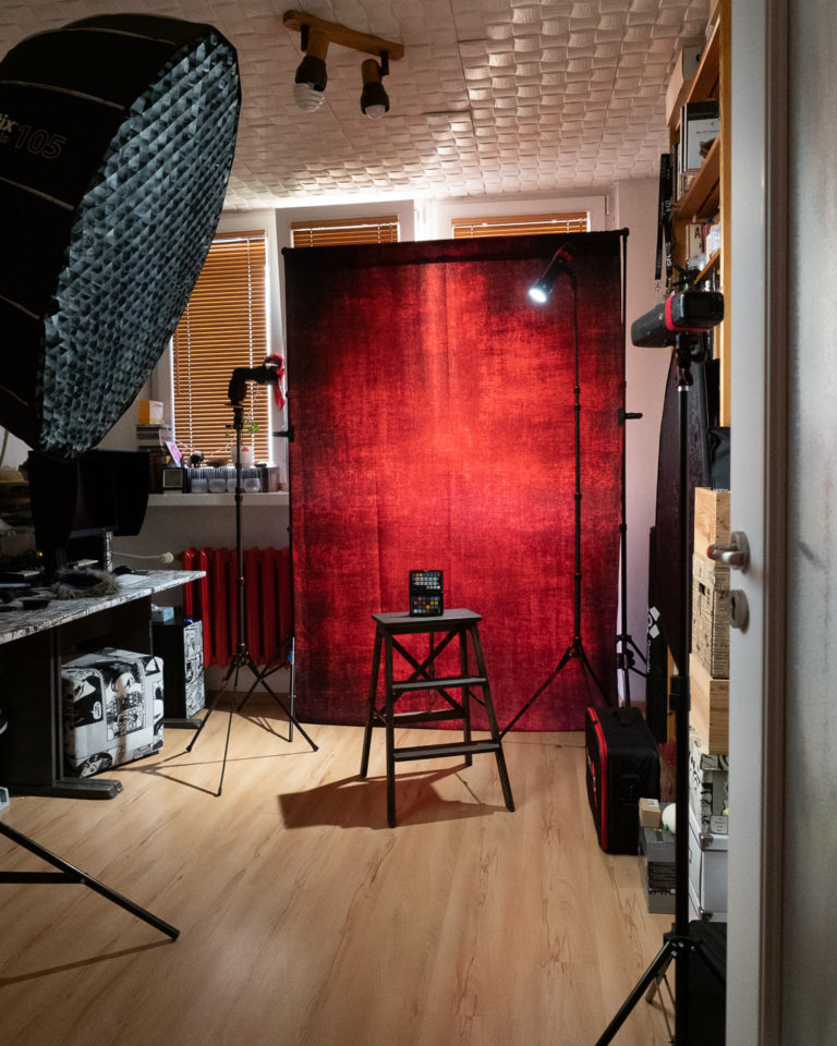 Setup dla oświetlenia rembrandtowskiego.
